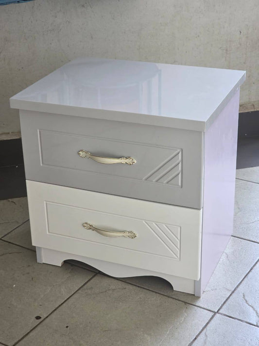 Solid wood bedside table nightstand