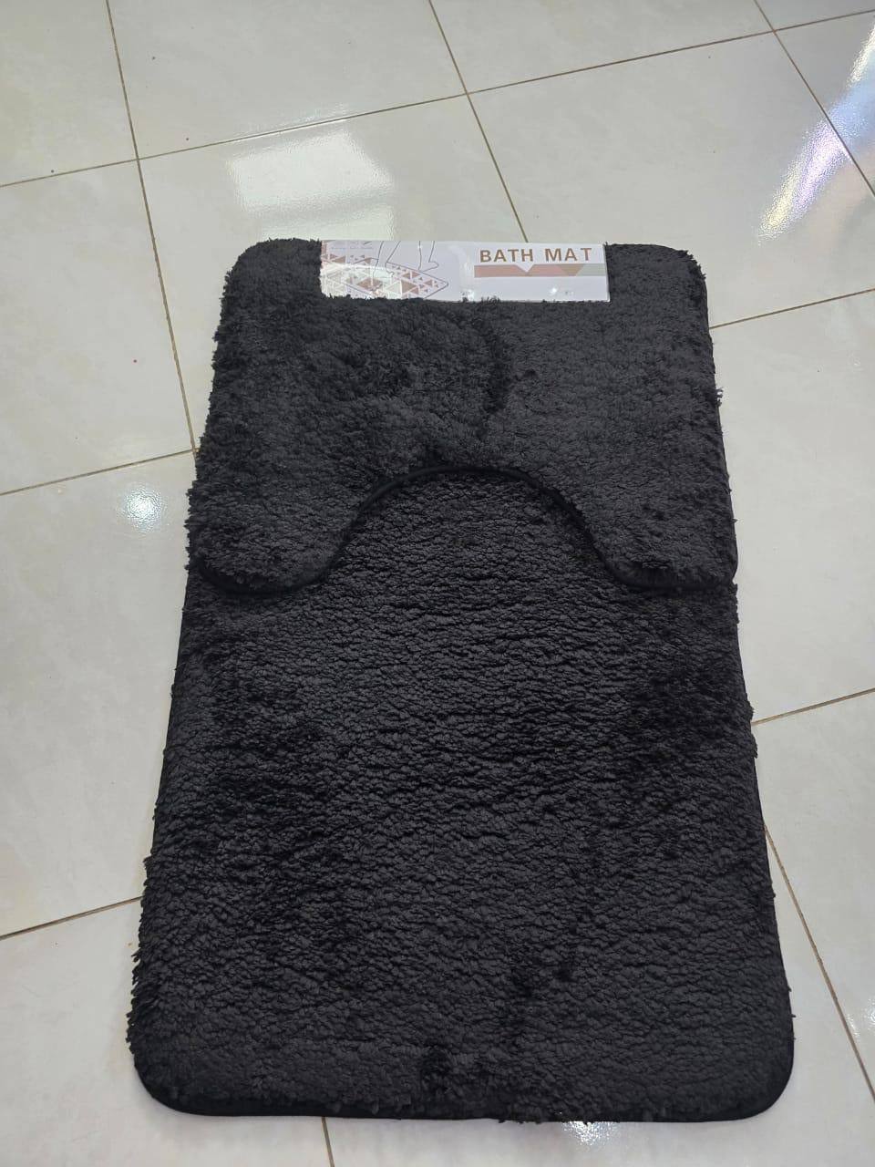 2pcs Ultra-Soft Plush Bath Mat Set