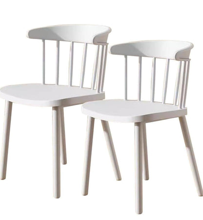 Creative Bright Yellow Polypropylene Dining Chairs – Set of 2 with Ergonomic Backrest and Durable Single Moulded Frame for Modern Spaces. (Pack of 2)