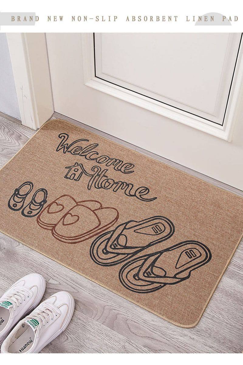 Novelty entry door mat