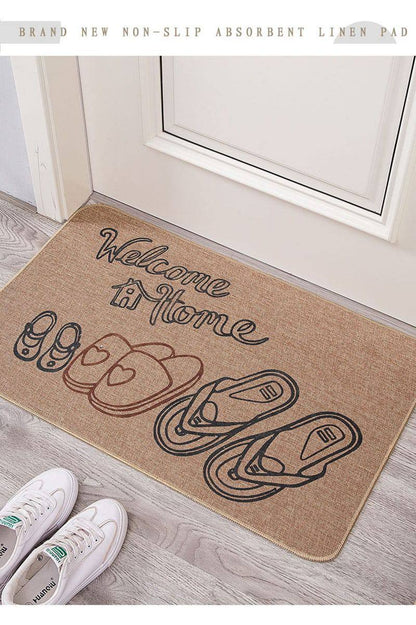 Novelty entry door mat