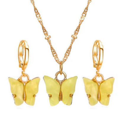 *Butterfly jewellery set