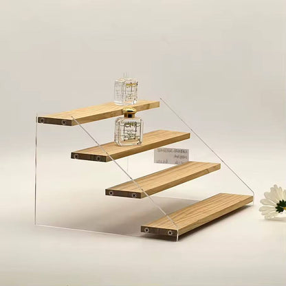 4-Tier Bamboo & Acrylic Multipurpose Stand*