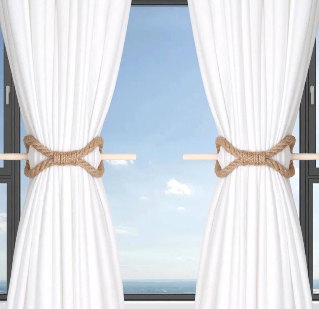 Curtain Tiebacks Rustic Holdbacks 
2pcs