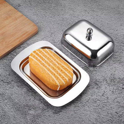 Metal Butter Dish with Lid