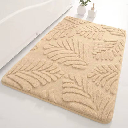 Memory sponge modern bath rugs faux rabbit fur .