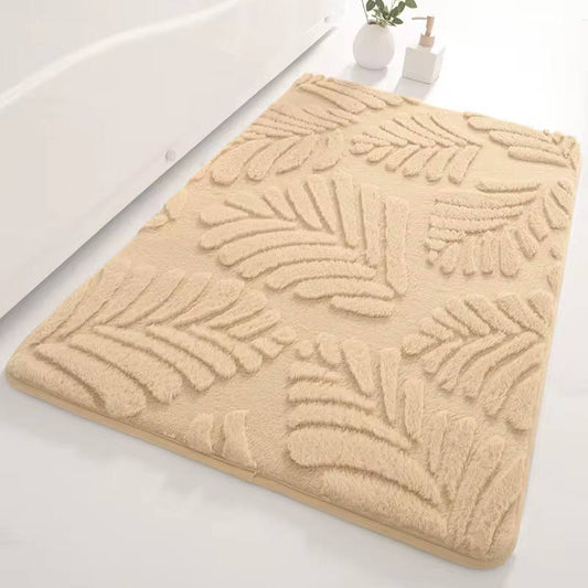 Memory sponge modern bath rugs faux rabbit fur .
