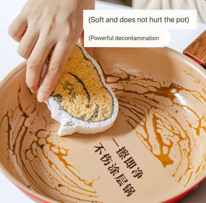 Compact dish washing sponge