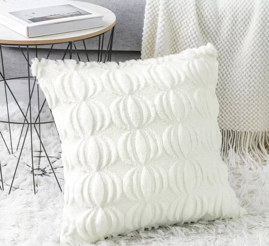 Luxurious home decorative plush throw pillow covers