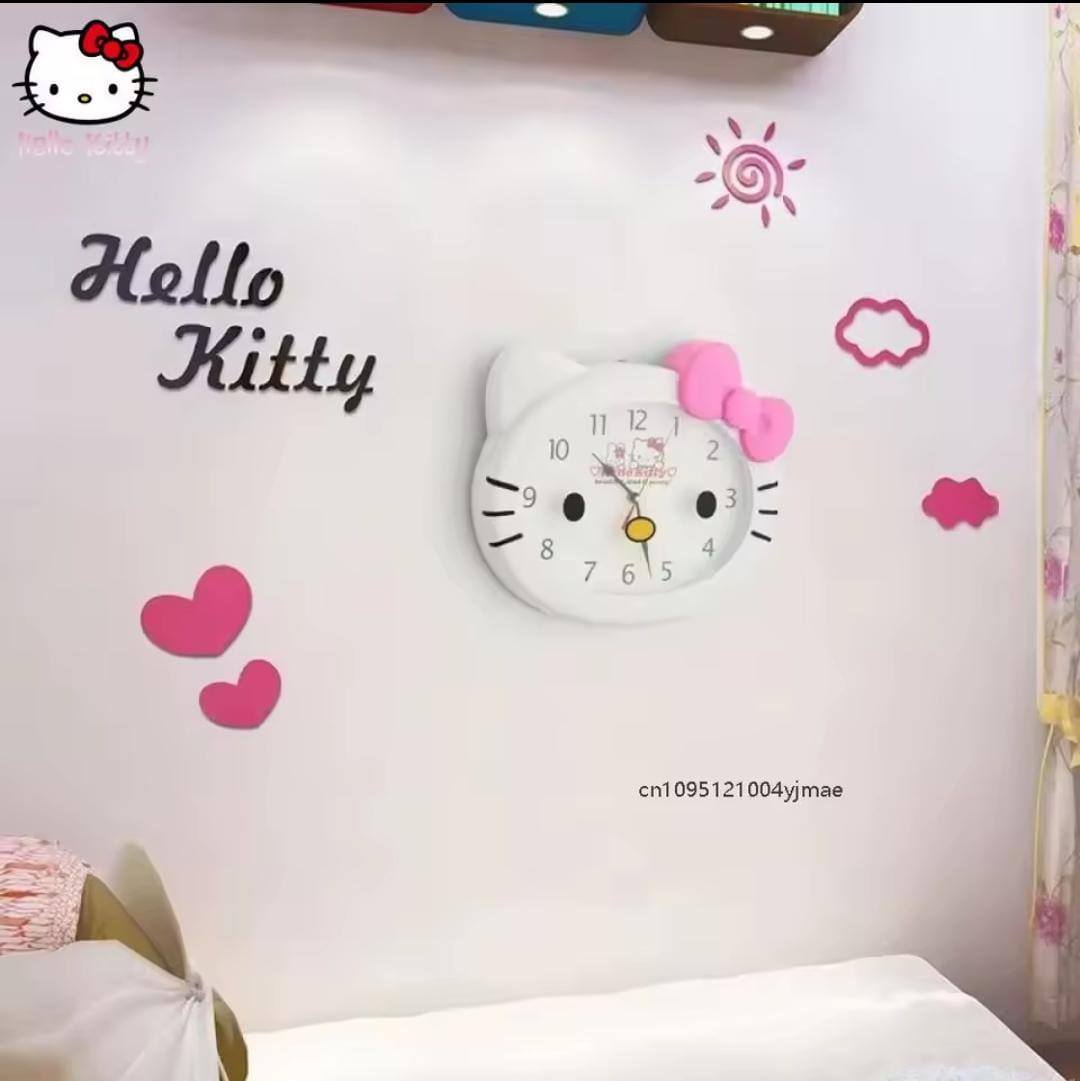 Sanrio Hello Kitty 14 Inch Silent Wall Clock