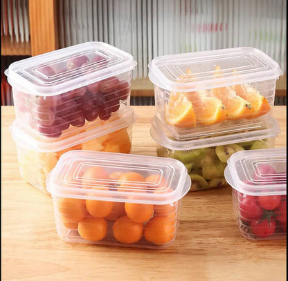 Plastic fresh keeping food storage boxes