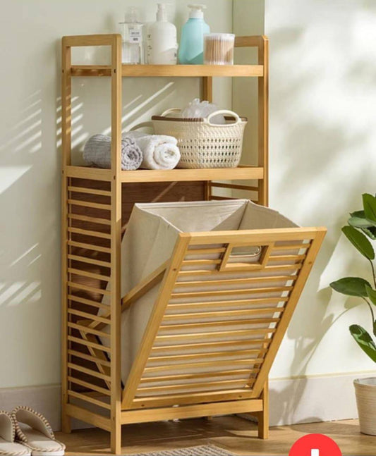 Bamboo laundry organizer