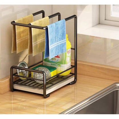 Metallic sink caddy