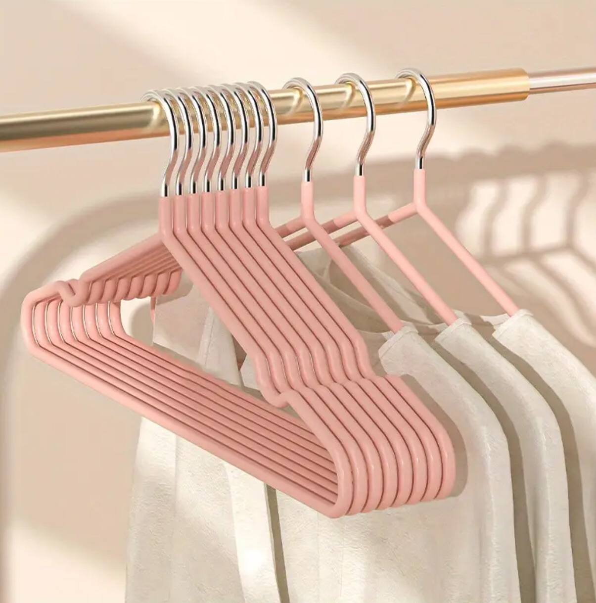 Non slip metal hanger with pvc coating