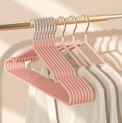 Non slip metal hanger with pvc coating