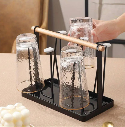 Metallic glass/cup holder