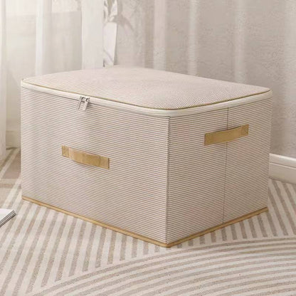 Large capacity collapsible zipper  storage box.