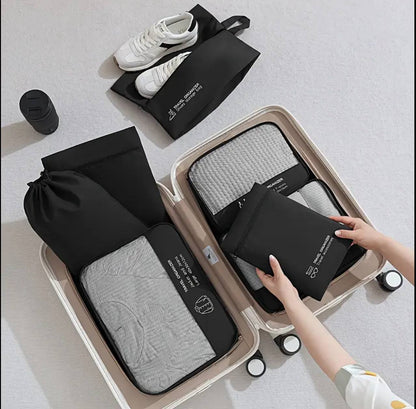 High quality 6 pcs set stylish luggage travel storage bag