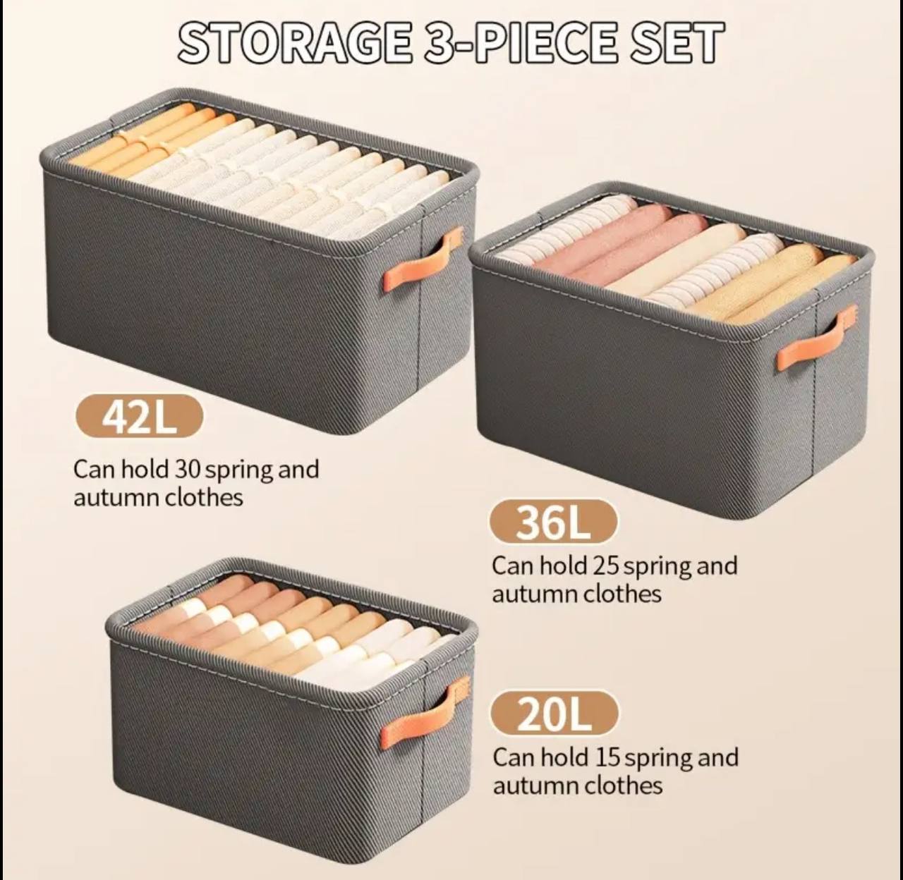 Set of 3 Closet Organizers