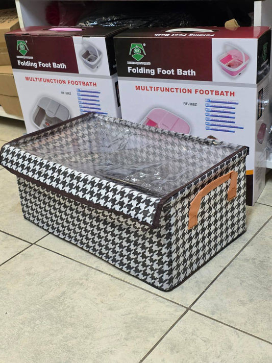 Wardrobe Foldable dotted  Closet Organizer with a Cover