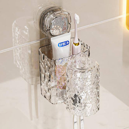 Toothbrush Suction Cup Wall Mounted Electric Toothbrush Holder, No Punching Storage Rack, Hook Storage Rack