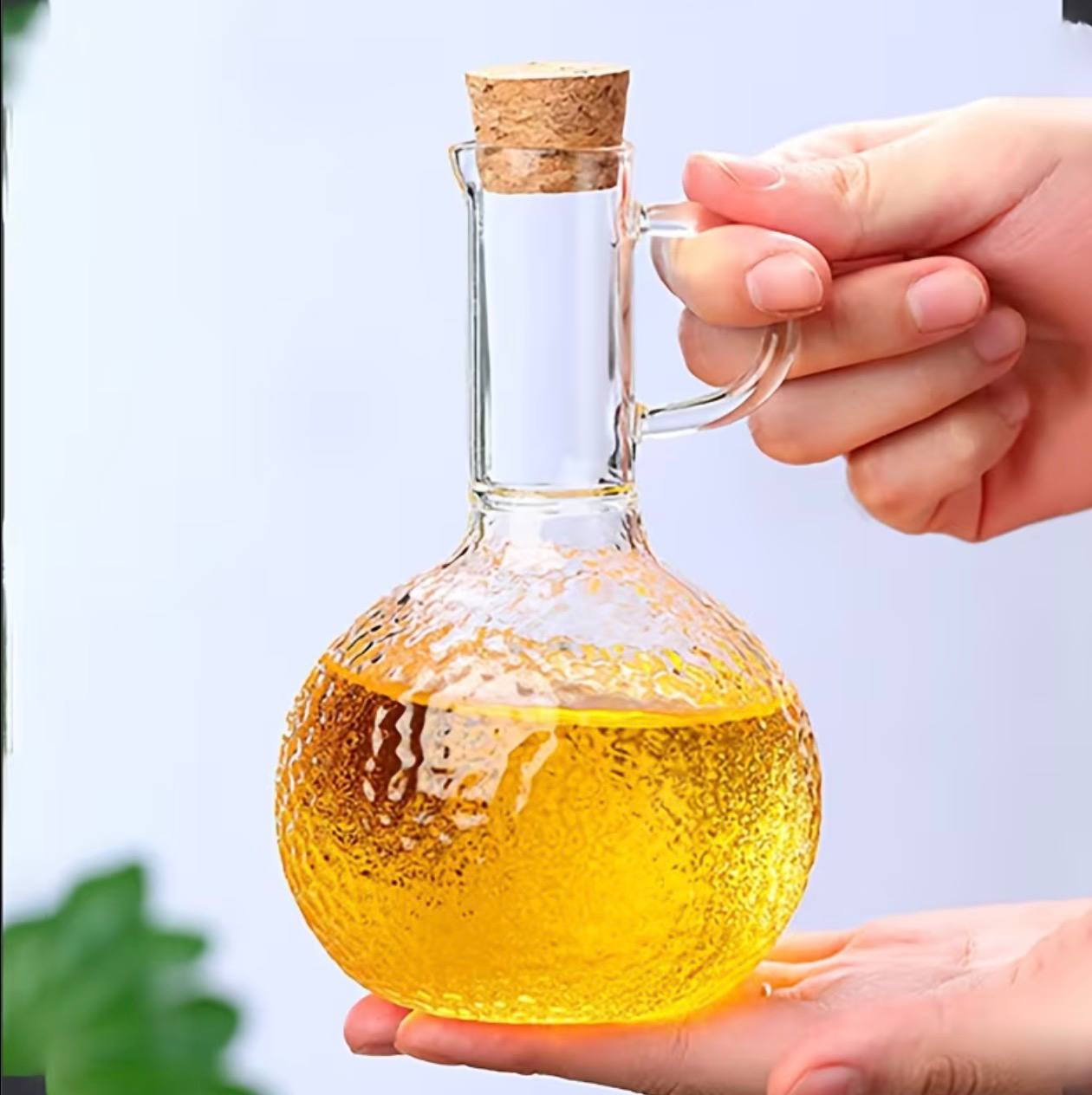 Glass Oil Pot Set