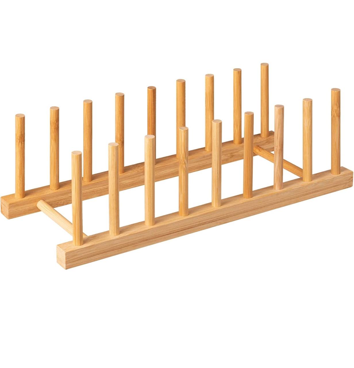 Bamboo plate holder