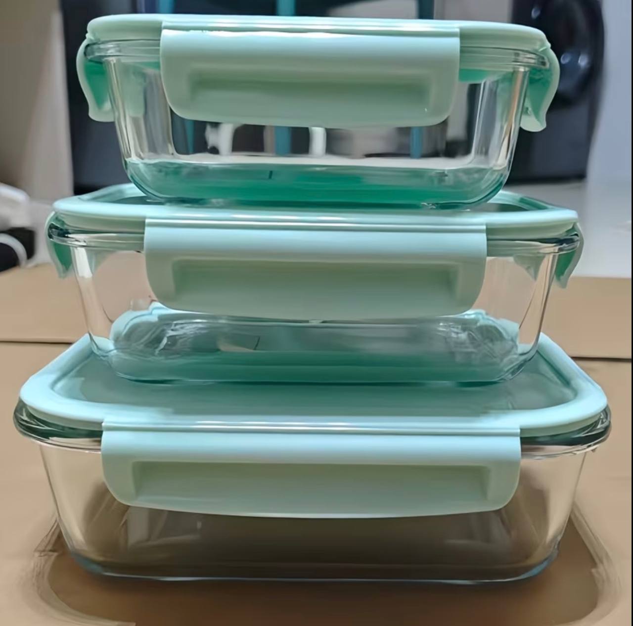 Borosilicate Glass Food Storage Containers with Lids -