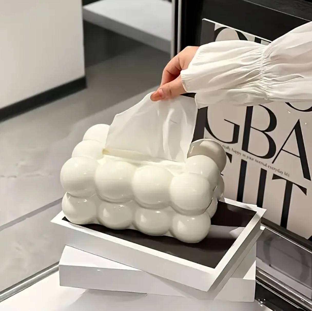 Luxurious Bubble Design Tissue Box