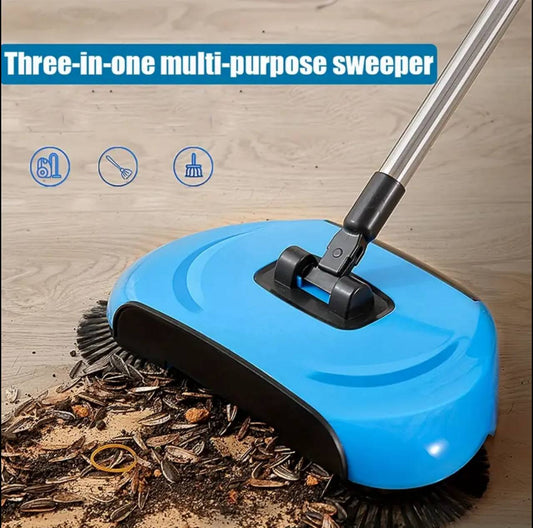 Manual Sweep drag all in one rotating brush