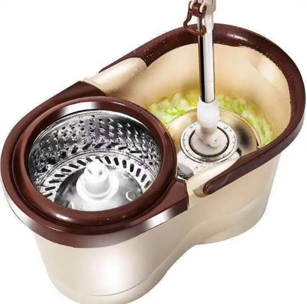 Metallic magic spin mop