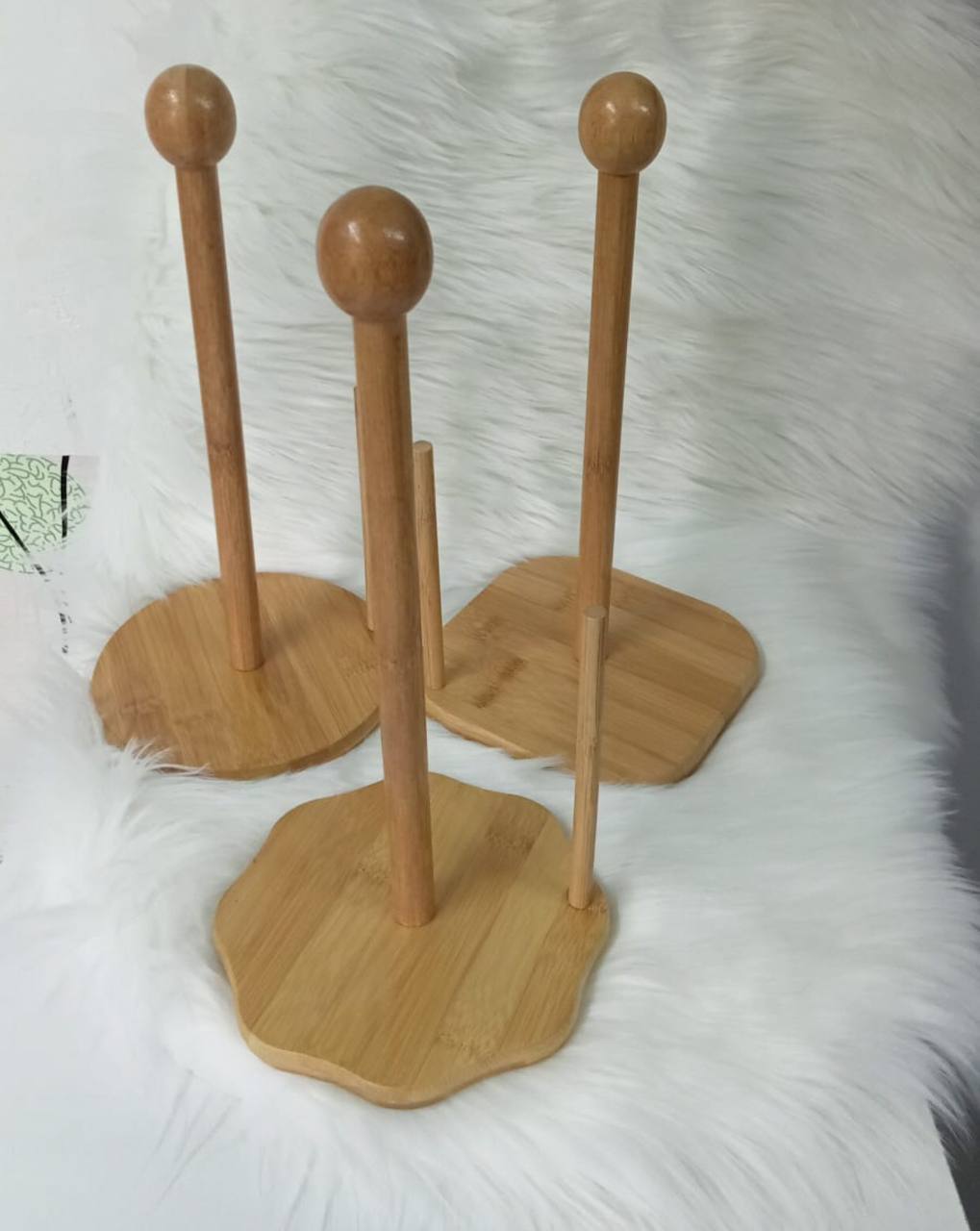 Bamboo Wood Tissue Holder