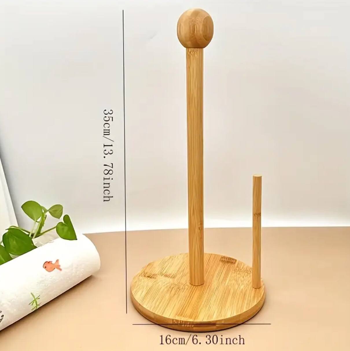 Bamboo Wood Tissue Holder