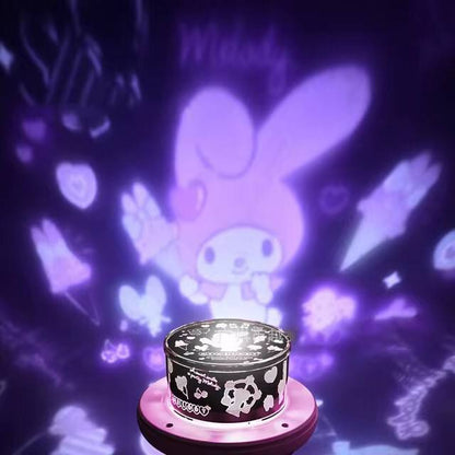 Mushroom Starry Sky Lamp, with kids melodies, Cartoon Lamp, Sanrios My Melody, Kuromi, Desktop lamp, Cute Christmas kids Gifts