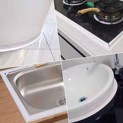 Sealing Tape Strip Bathroom Shower Sink Bath White Pvc Self Adhesive Waterproof Wall Stickers