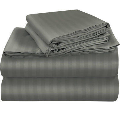 Striped bedsheets