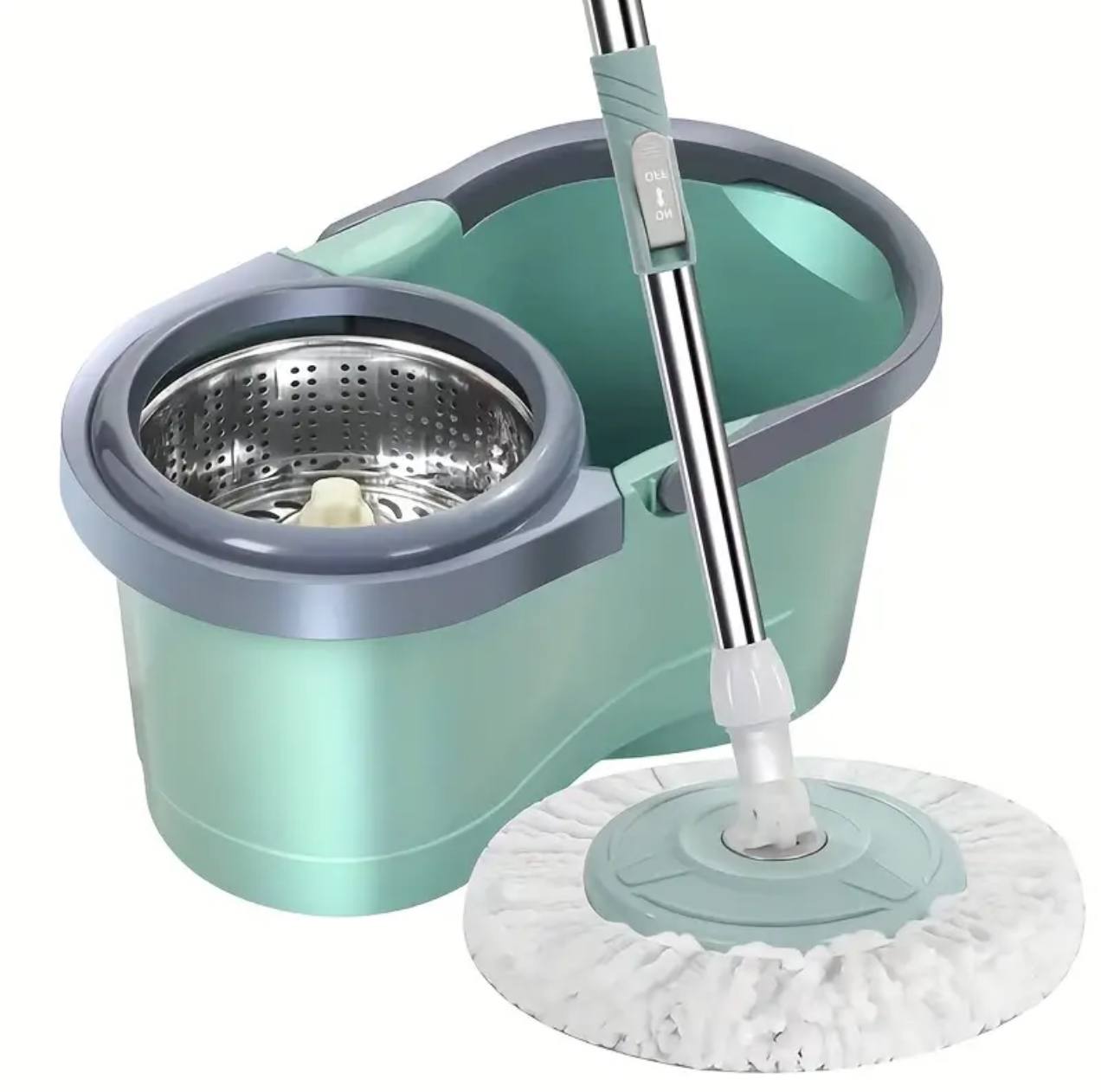 Metallic magic spin mop