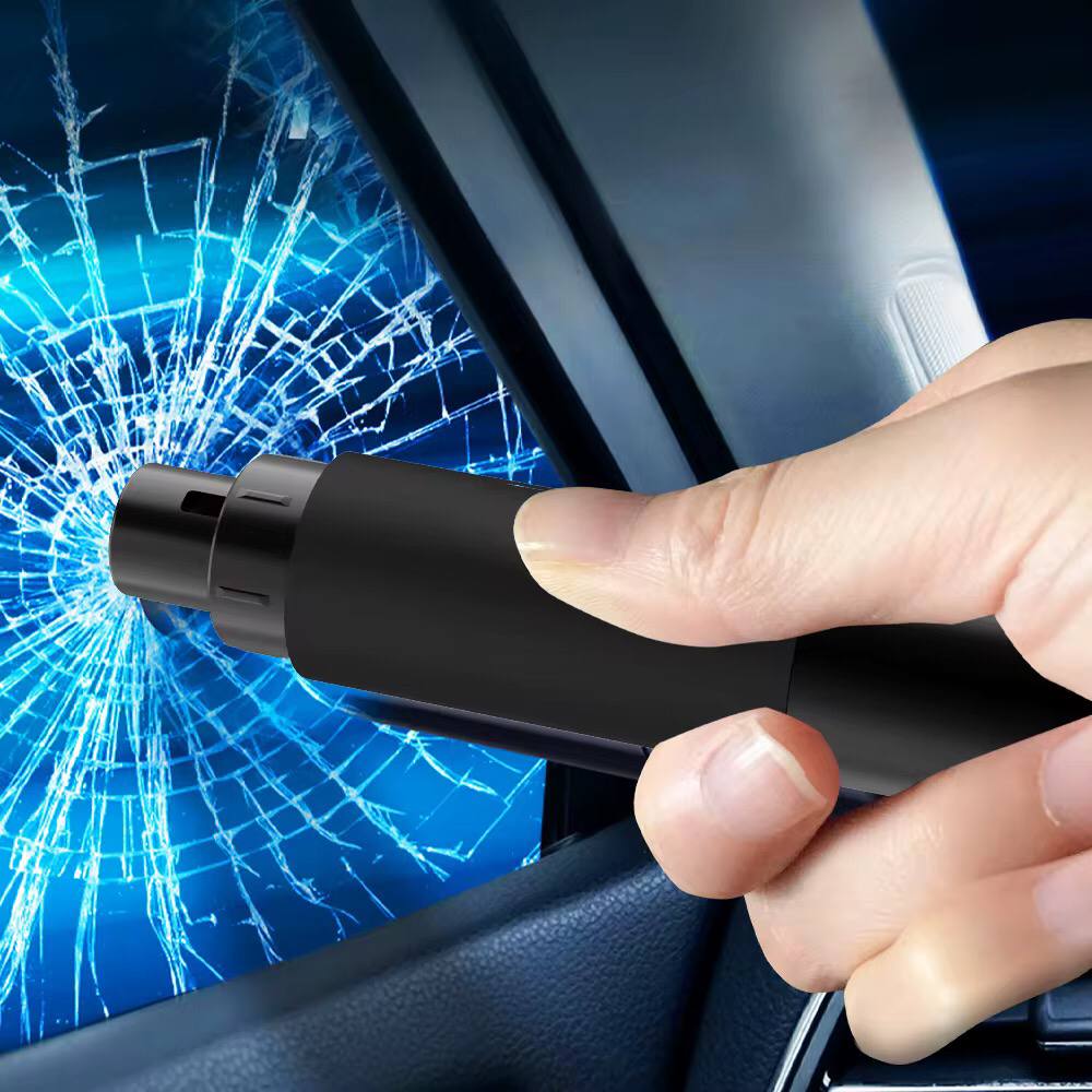 2in1 emergency safety hammer car glass breaker and seat belt cutter