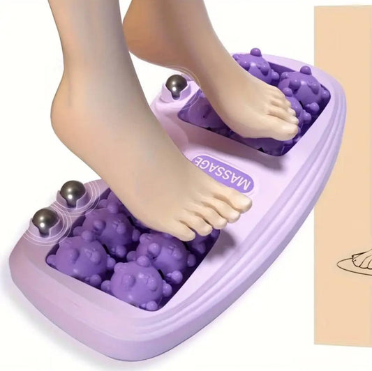 Manual Stepping 14 roller foot massager .