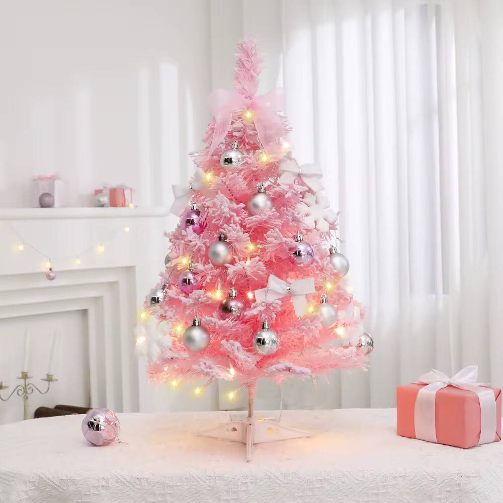 Mini Table Top Christmas Tree With Decorations and Lights