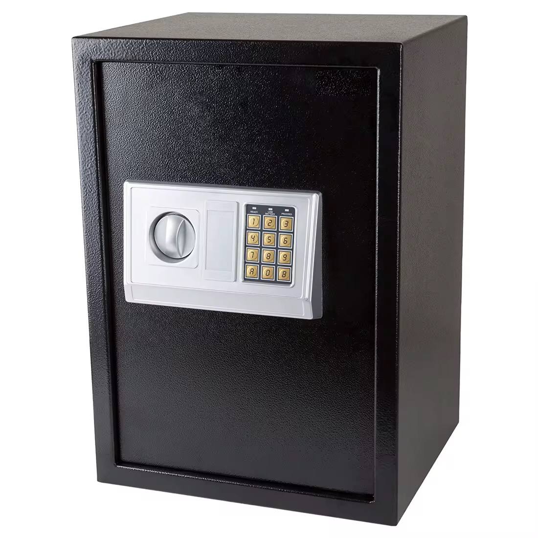 Electronic Storage  Boxes with Combination Lock and Spare Keys, Digital Home Security Safe Box for Home Important Documents Valuables
