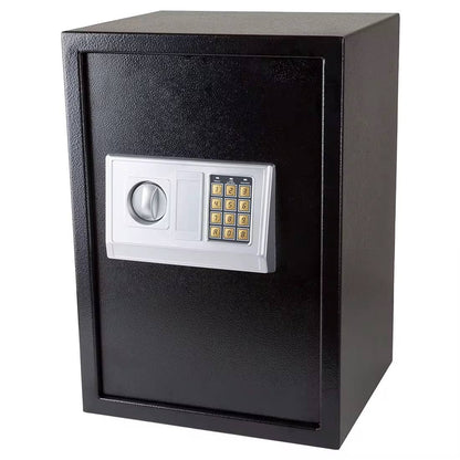 Electronic Storage  Boxes with Combination Lock and Spare Keys, Digital Home Security Safe Box for Home Important Documents Valuables