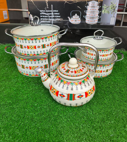 10pcs Enamel Cookware Set