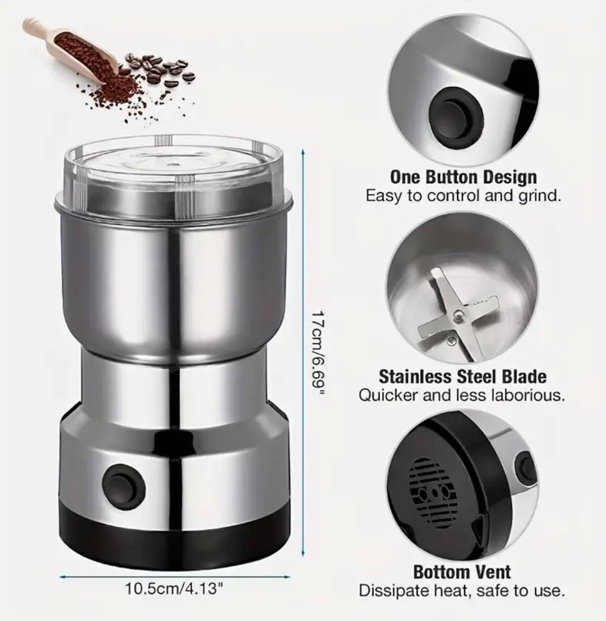 Nima mini electric grinder (dry food.