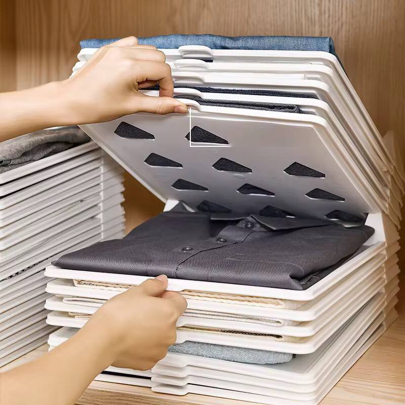 Folding board plastic   shirt organizer simple white clothing  lazy folding board  T-shirt folder