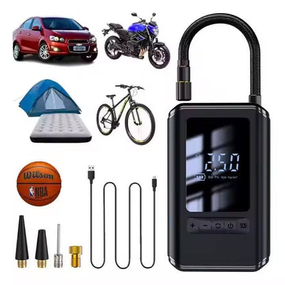 Car Mounted Inflation Pump Portable Mini Self-propelled Electric Tire Inflator Air Pump Handheld Wireless Charging