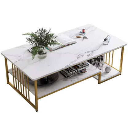 White marble coffee table