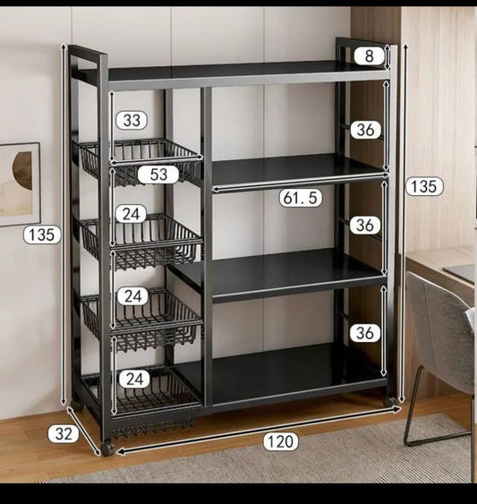 Multifunctional Strong metallic Kitchen rack