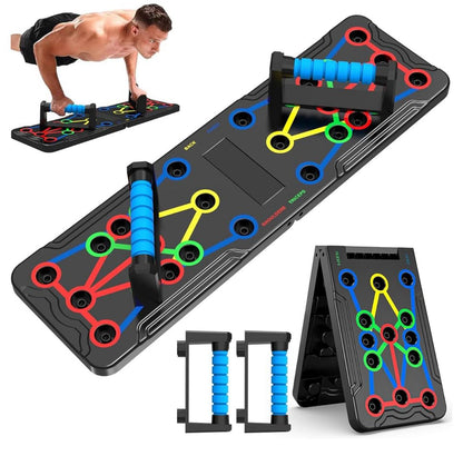 ortable Multifunctional Push-up Board - Fitness and Muscle Training Device Home Workout Set Foldable Push Up Bar