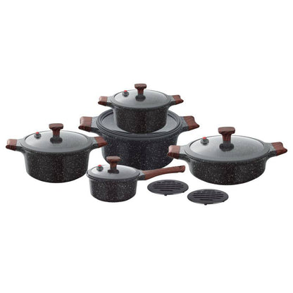 12pcs New UCC life granite cookware sets